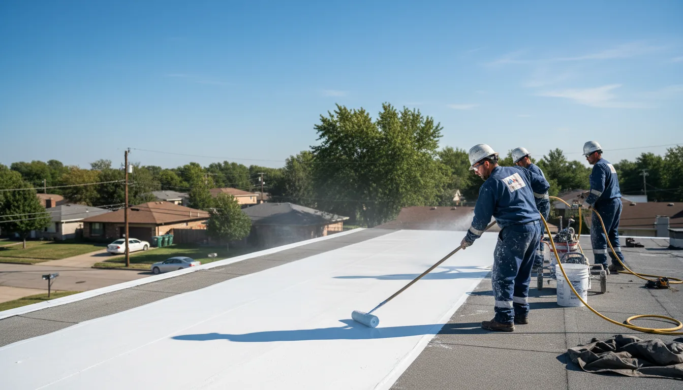 Commercial roof coating in Oak Lawn, IL near me
